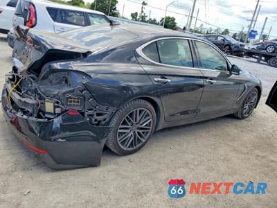 Trzecie zdjęcie samochodu z tyłu: 2019 GENESIS G70 2.0T ADVANCED VIN:KMTG34LA9KU037580 - miniatura