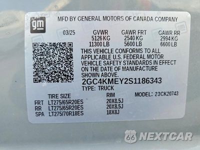 Zdjęcie 14 z 14 samochodu: 2025 CHEVROLET SILVERADO K2500 CUSTOM VIN:2GC4KMEY2S1186343 - miniatura