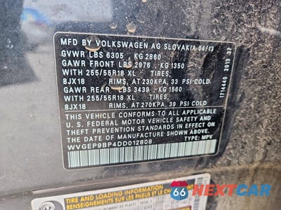 Zdjęcie 13 z 13 samochodu: 2013 VOLKSWAGEN TOUAREG V6 TDI VIN:WVGEP9BP4DD012808 - miniatura