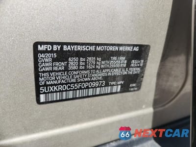 Zdjęcie 14 z 14 samochodu: 2015 BMW X5 XDRIVE35I VIN:5UXKR0C55F0P09973 - miniatura