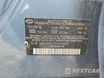Zdjęcie 13 z 13 samochodu: 2017 HYUNDAI SONATA LIMITED VIN:5NPE34AFXHH508871 - miniatura