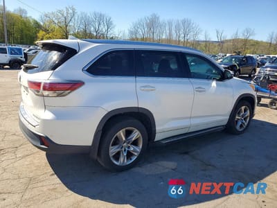 Trzecie zdjęcie samochodu z tyłu: 2014 TOYOTA HIGHLANDER LIMITED VIN:5TDDKRFHXES010374 - miniatura