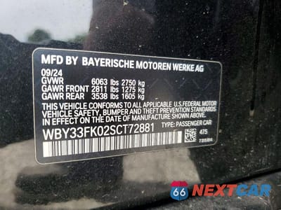 Zdjęcie 12 z 12 samochodu: 2025 BMW I5 EDRIVE 40 VIN:WBY33FK02SCT72881 - miniatura