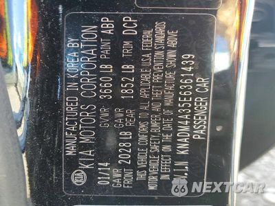Zdjęcie 13 z 13 samochodu: 2014 KIA RIO LX VIN:KNADM4A35E6361439 - miniatura