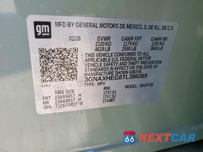 Zdjęcie 13 z 13 samochodu: 2026 CHEVROLET EQUINOX LT VIN:3GNAXHEG8TL386069 - miniatura