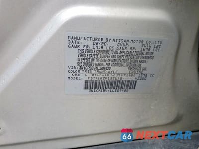 Zdjęcie 13 z 13 samochodu: 2020 NISSAN KICKS S VIN:3N1CP5BV4LL509422 - miniatura