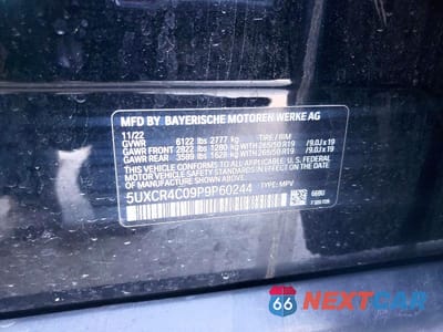 Zdjęcie 12 z 12 samochodu: 2023 BMW X5 SDRIVE 40I VIN:5UXCR4C09P9P60244 - miniatura