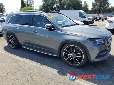 Czwarte zdjęcie samochodu z boku: 2020 MERCEDES-BENZ GLS 450 4MATIC VIN:4JGFF5KE8LA168770 - miniatura
