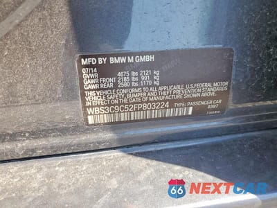 Zdjęcie 12 z 12 samochodu: 2015 BMW M3 VIN:WBS3C9C52FP803224 - miniatura
