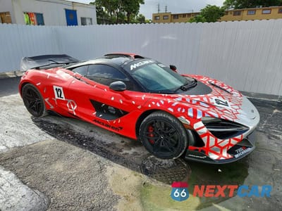 Czwarte zdjęcie samochodu z boku: 2019 MCLAREN 720S VIN:SBM14DCAXKW002673 - miniatura