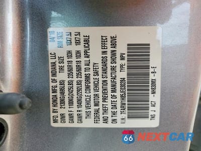 Zdjęcie 12 z 12 samochodu: 2018 HONDA CR-V EXL VIN:7FARW1H85JE030284 - miniatura