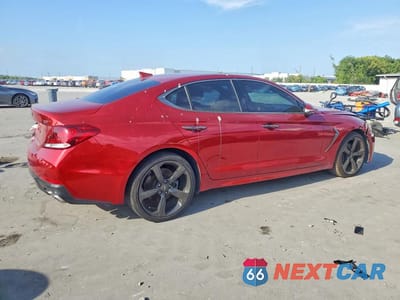 Trzecie zdjęcie samochodu z tyłu: 2019 GENESIS G70 2.0T ADVANCED VIN:KMTG44LA3KU019198 - miniatura