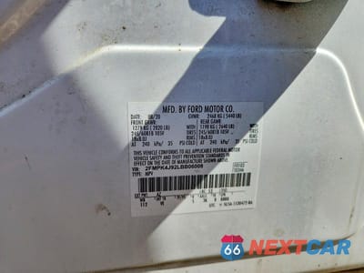 Zdjęcie 12 z 12 samochodu: 2020 FORD EDGE SEL VIN:2FMPK4J92LBB06008 - miniatura