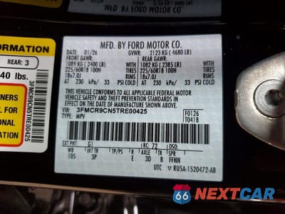 Zdjęcie 13 z 13 samochodu: 2026 FORD BRONCO SPORT OUTER BANKS VIN:3FMCR9CN5TRE00425 - miniatura