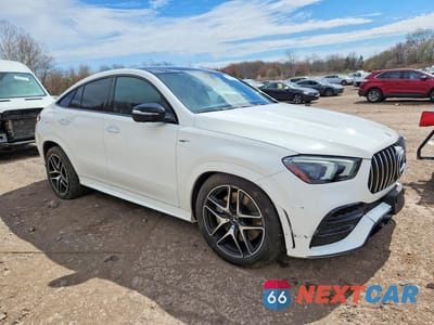 Czwarte zdjęcie samochodu z boku: 2021 MERCEDES-BENZ GLE COUPE AMG 53 4MATIC VIN:4JGFD6BB9MA321143 - miniatura