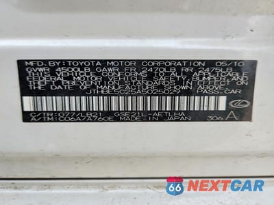 Zdjęcie 13 z 13 samochodu: 2010 LEXUS IS 350 VIN:JTHBE5C25A5025029 - miniatura