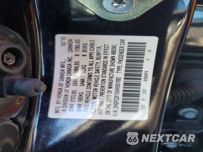 Zdjęcie 12 z 12 samochodu: 2017 HONDA CIVIC EX VIN:2HGFC2F70HH501092 - miniatura