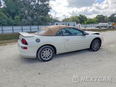 Trzecie zdjęcie samochodu z tyłu: 2001 MITSUBISHI ECLIPSE SPYDER GS VIN:4A3AE35G41E007421 - miniatura