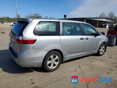 Trzecie zdjęcie samochodu z tyłu: 2015 TOYOTA SIENNA L 7-PASSENGER VIN:5TDZK3DCXFS635532 - miniatura