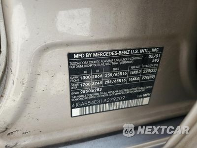 Zdjęcie 13 z 13 samochodu: 2001 MERCEDES-BENZ ML 320 VIN:4JGAB54E31A279209 - miniatura