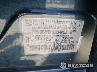 Zdjęcie 12 z 12 samochodu: 2017 NISSAN SENTRA S VIN:3N1AB7AP5HY279811 - miniatura