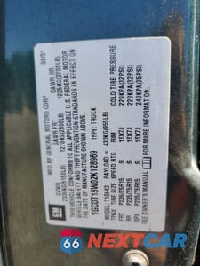 Zdjęcie 12 z 12 samochodu: 2002 CHEVROLET S TRUCK S10 VIN:1GCDT13W02K128969 - miniatura