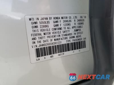 Zdjęcie 13 z 13 samochodu: 2009 ACURA RL VIN:JH4KB26659C001231 - miniatura