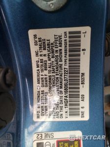 Zdjęcie 12 z 12 samochodu: 2006 HONDA CIVIC EX VIN:1HGFA16806L077227 - miniatura