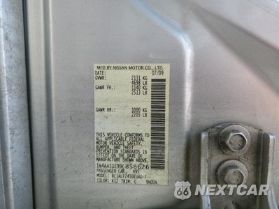 Zdjęcie 13 z 13 samochodu: 2009 NISSAN MAXIMA S VIN:1N4AA51E99C858626 - miniatura