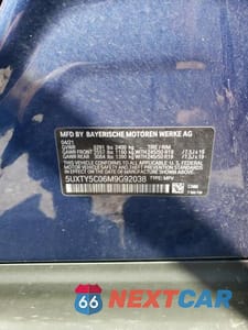 Zdjęcie 14 z 14 samochodu: 2021 BMW X3 XDRIVE30I VIN:5UXTY5C06M9G92038 - miniatura