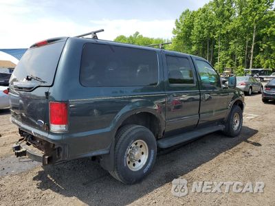 Trzecie zdjęcie samochodu z tyłu: 2000 FORD EXCURSION XLT VIN:1FMNU41S3YEB85849 - miniatura