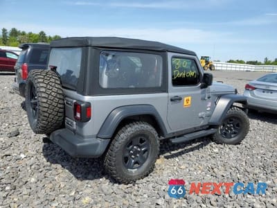 Trzecie zdjęcie samochodu z tyłu: 2020 JEEP WRANGLER SPORT VIN:1C4GJXAG8LW218057 - miniatura