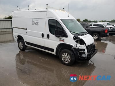 Czwarte zdjęcie samochodu z boku: 2021 RAM PROMASTER 1500 1500 HIGH VIN:3C6LRVBG3ME565292 - miniatura