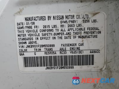Zdjęcie 12 z 12 samochodu: 2008 INFINITI M45 VIN:JNKBY01F28M550999 - miniatura