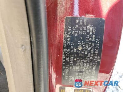 Zdjęcie 14 z 14 samochodu: 2007 HYUNDAI ENTOURAGE GLS VIN:KNDMC233076033761 - miniatura
