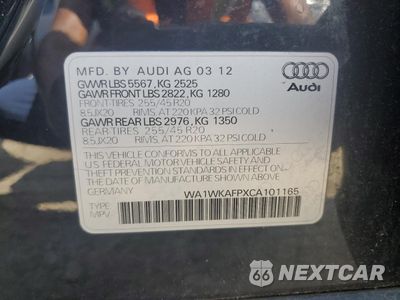 Zdjęcie 13 z 13 samochodu: 2012 AUDI Q5 PRESTIGE VIN:WA1WKAFPXCA101165 - miniatura