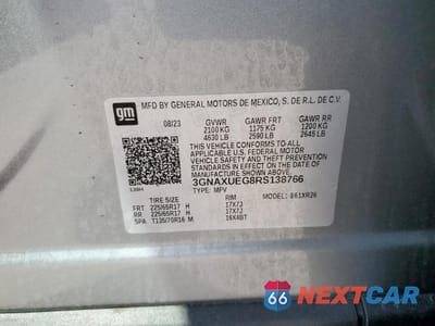 Zdjęcie 13 z 13 samochodu: 2024 CHEVROLET EQUINOX LT VIN:3GNAXUEG8RS138766 - miniatura