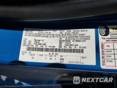 Zdjęcie 12 z 12 samochodu: 2012 FORD FIESTA SE VIN:3FADP4EJ1CM194289 - miniatura