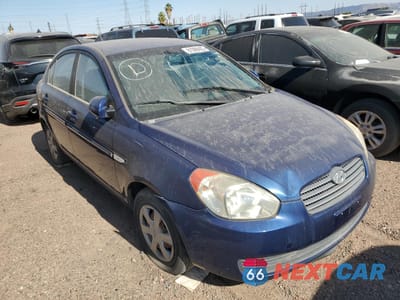 Czwarte zdjęcie samochodu z boku: 2007 HYUNDAI ACCENT GLS VIN:KMHCN46C37U159794 - miniatura