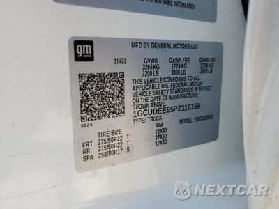 Zdjęcie 12 z 12 samochodu: 2023 CHEVROLET SILVERADO K1500 RST VIN:1GCUDEE85PZ116169 - miniatura