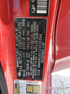 Zdjęcie 13 z 13 samochodu: 2012 KIA RIO EX VIN:KNADN5A32C6092266 - miniatura