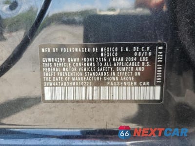 Zdjęcie 12 z 12 samochodu: 2017 VOLKSWAGEN GTI S/SE VIN:3VW447AU3HM010222 - miniatura