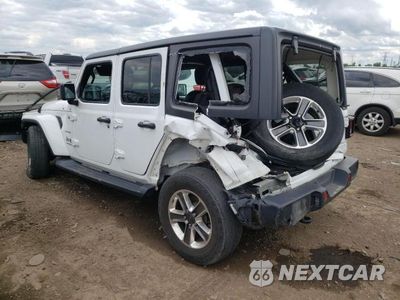 Drugie zdjęcie samochodu z przodu: 2020 JEEP WRANGLER UNLIMITED SAHARA VIN:1C4HJXEN0LW216574 - miniatura