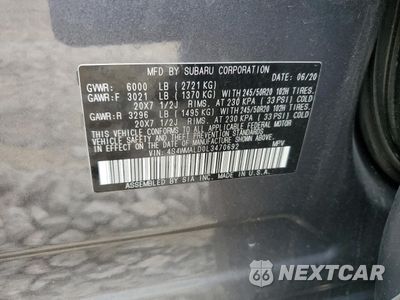 Zdjęcie 15 z 15 samochodu: 2020 SUBARU ASCENT LIMITED VIN:4S4WMALD0L3470692 - miniatura