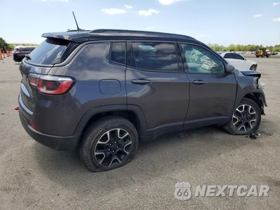 Trzecie zdjęcie samochodu z tyłu: 2020 JEEP COMPASS TRAILHAWK VIN:3C4NJDDB1LT189318 - miniatura