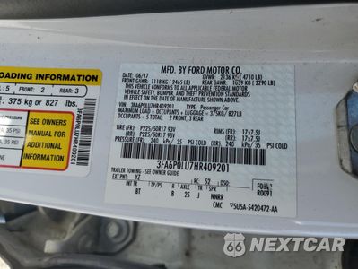Zdjęcie 12 z 12 samochodu: 2017 FORD FUSION SE HYBRID VIN:3FA6P0LU7HR409201 - miniatura