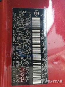 Zdjęcie 12 z 12 samochodu: 2007 TOYOTA CAMRY VIN:JTNBE46K573105728 - miniatura