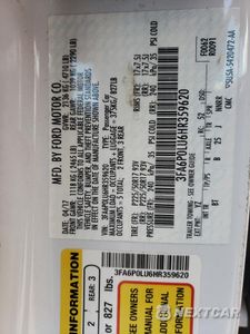 Zdjęcie 12 z 12 samochodu: 2017 FORD FUSION SE HYBRID VIN:3FA6P0LU6HR359620 - miniatura