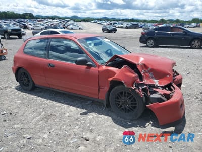 Czwarte zdjęcie samochodu z boku: 1993 HONDA CIVIC VX VIN:2HGEH2378PH541372 - miniatura