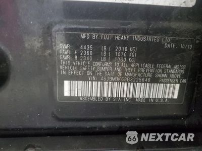 Zdjęcie 12 z 12 samochodu: 2011 SUBARU LEGACY 2.5I LIMITED VIN:4S3BMBK68B3225648 - miniatura